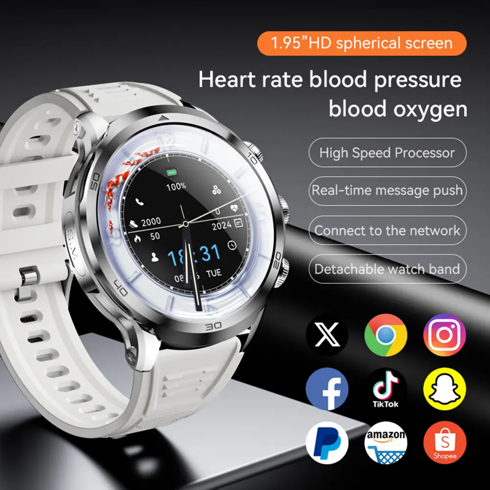 All-Network 4G Phone Multi-Function Video Smartwatch