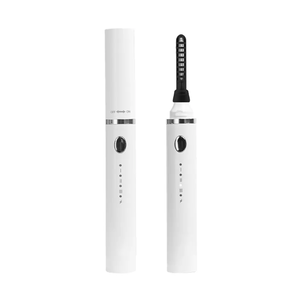Electric eyelash curler (ready-to-use, automatic temperature memory, 3 types of interchangeable brushes)